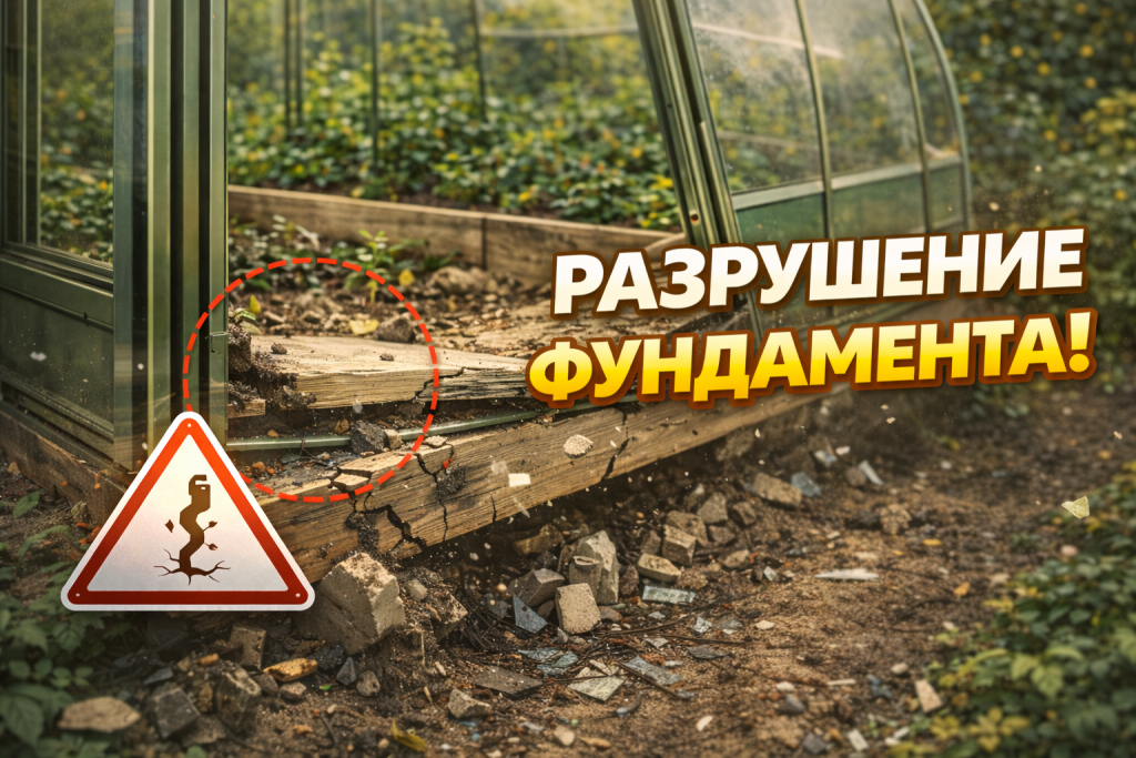 Разрушение фундамента